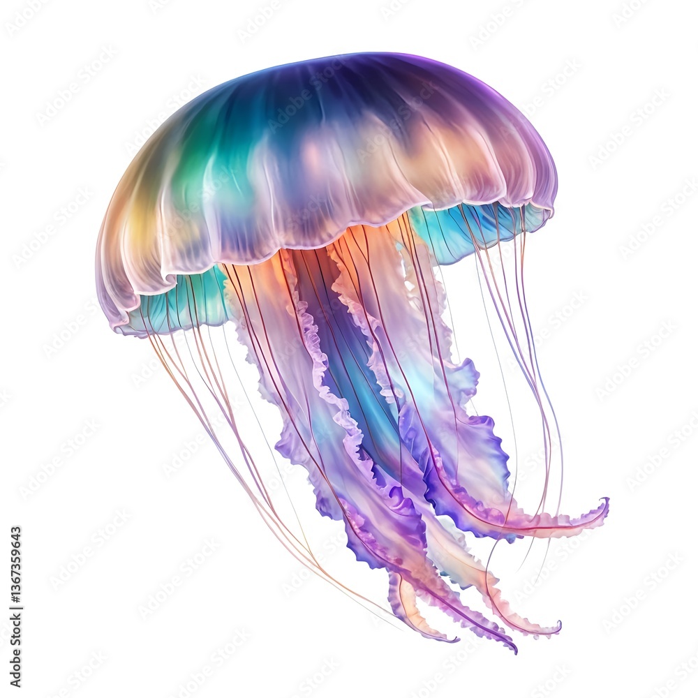 Fototapeta premium Rainbow Jellyfish
