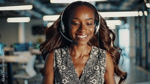 The Woman with Headset