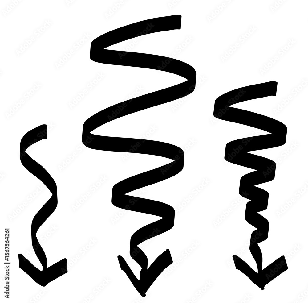 This is an arrow hand-drawn illustration. This is an arrow hand-drawn illustration.