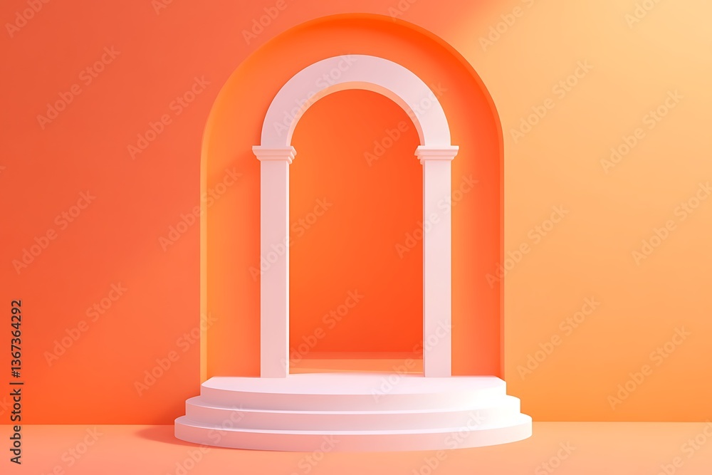 Elegant Archway Design with Podium Elegant Archway Design with Podium