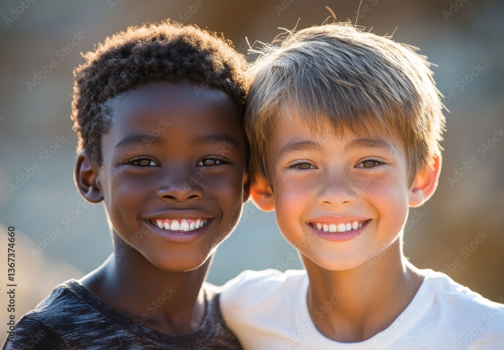 A group of children and their friends share a hug in a park, enjoying their time together, bonding, and playing during the summer. They embrace in a garden, showcasing diversity and friendship during A group of children and their friends share a hug in a park, enjoying their time together, bonding, and playing during the summer. They embrace in a garden, showcasing diversity and friendship during