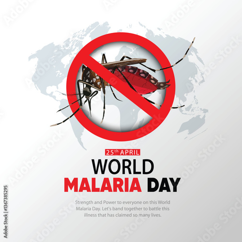 world Malaria  day. abstract vector illustration design