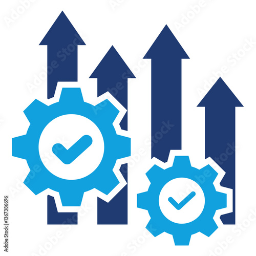 Productivity Flat Blue Icon
