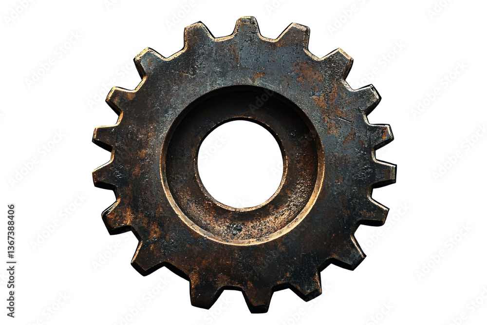rusty gear wheel, isolated on white background. rusty gear wheel, isolated on white background.