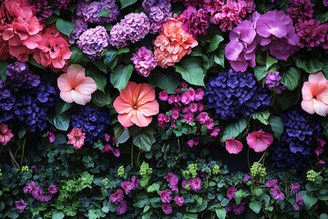 A border of vibrant pinks and purples contrasting against a dark background