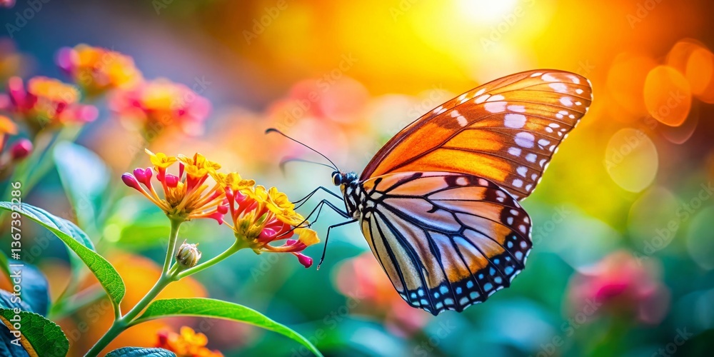 Candid Butterfly Border Design: Nature's Delicate Frame, High-Resolution Stock Photo Candid Butterfly Border Design: Nature's Delicate Frame, High-Resolution Stock Photo