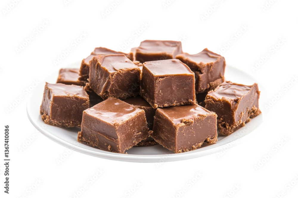Irresistible homemade chocolate fudge crafted on a sunny afternoon, perfect for sharing moments isolated on transparent background Irresistible homemade chocolate fudge crafted on a sunny afternoon, perfect for sharing moments isolated on transparent background