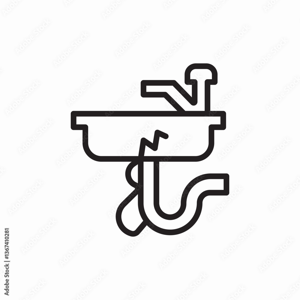 sink icon vector sign sink icon vector sign