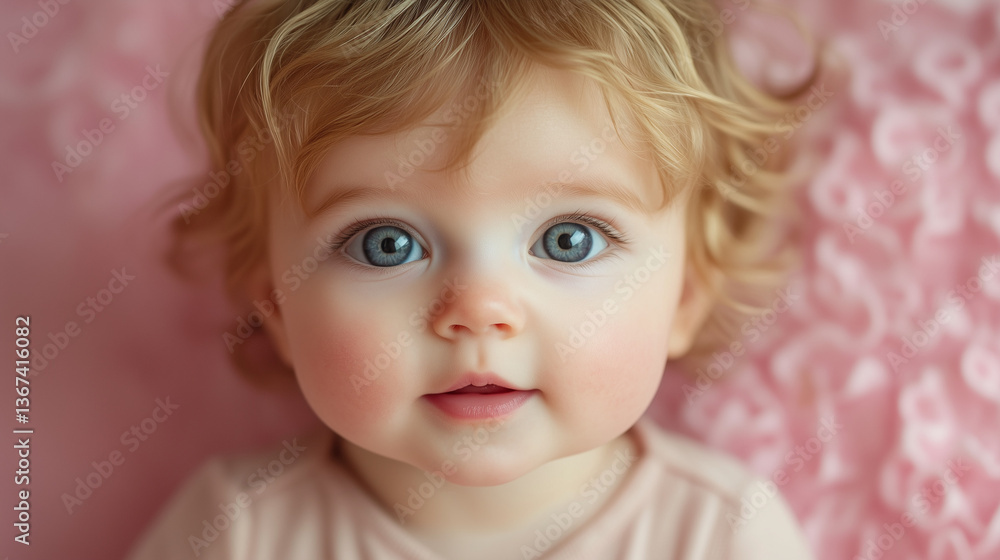 Toddler baby with a surprised expression, soft light on her face. Capturing innocence and wonder in a simple moment. Toddler baby with a surprised expression, soft light on her face. Capturing innocence and wonder in a simple moment.