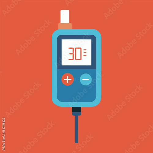 A ph meter with a digital screen symbolizing chemical.