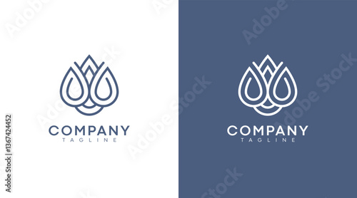 Luxury logo design icon. Minimalist, luxury, royal and elegant logo vector