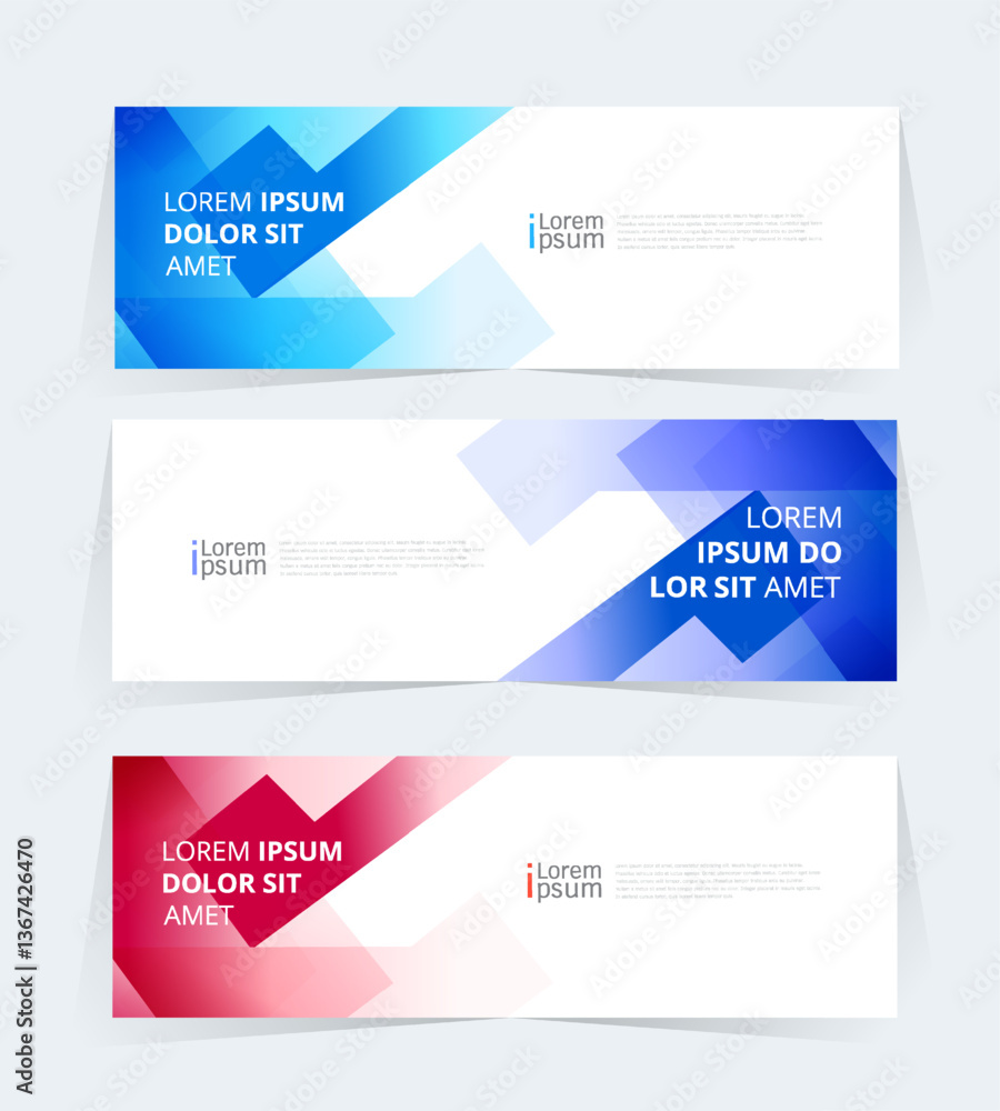 Fototapeta premium Geometric banner design with Vector presentation template.