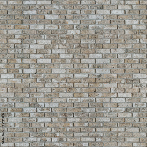 Seamless texture of light recycled clay brick wall background
