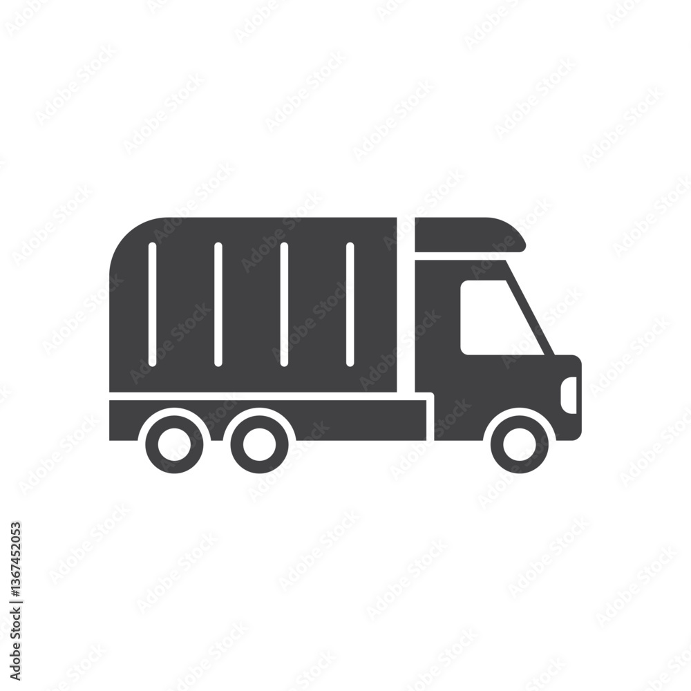 Truck icon in flat style. Freight vector illustration on isolated background. Delivery sign business concept. Truck icon in flat style. Freight vector illustration on isolated background. Delivery sign business concept.