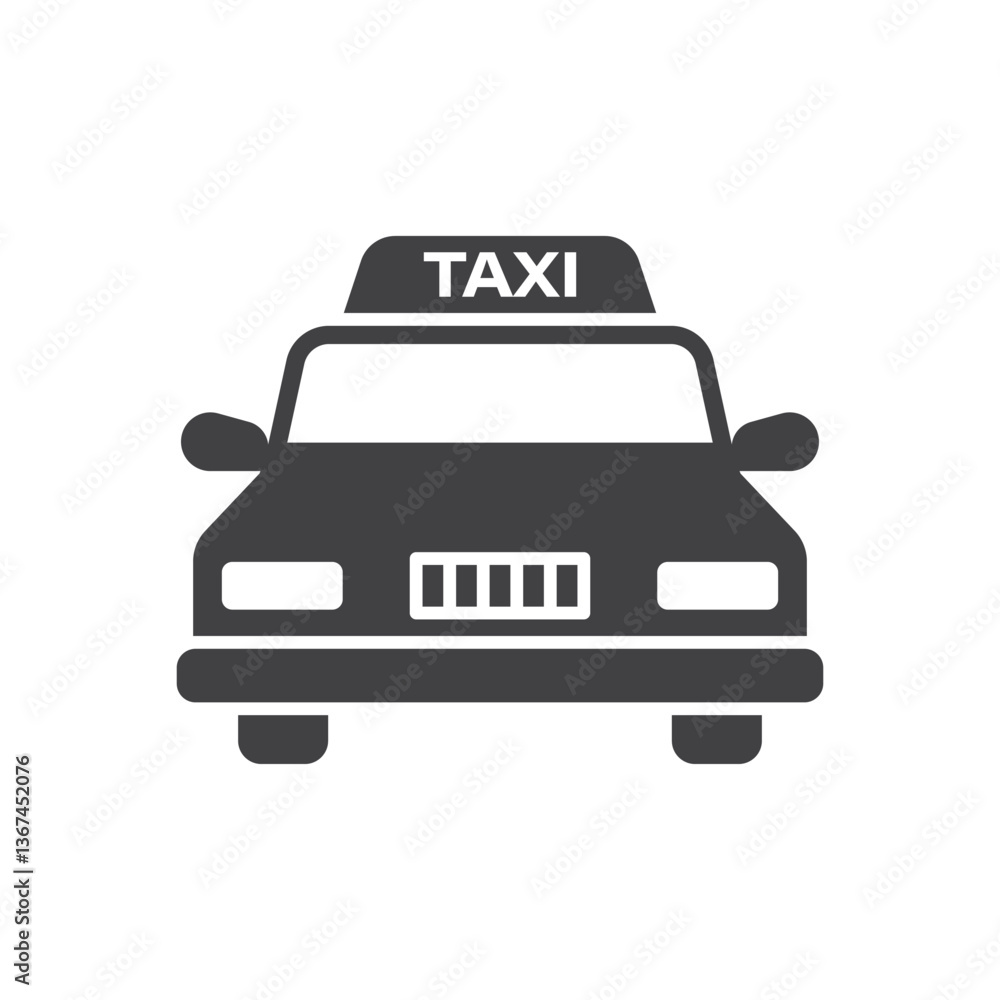 Taxi icon in flat style. Taxicab vector illustration on isolated background. Transport sign business concept. Taxi icon in flat style. Taxicab vector illustration on isolated background. Transport sign business concept.