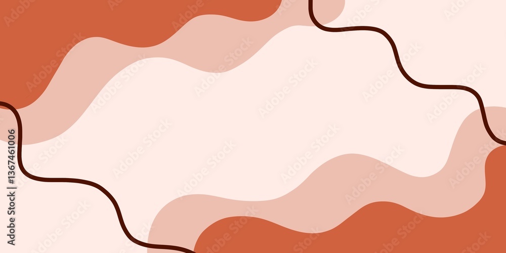 Abstract background of beige and brown pastel waves Abstract background of beige and brown pastel waves