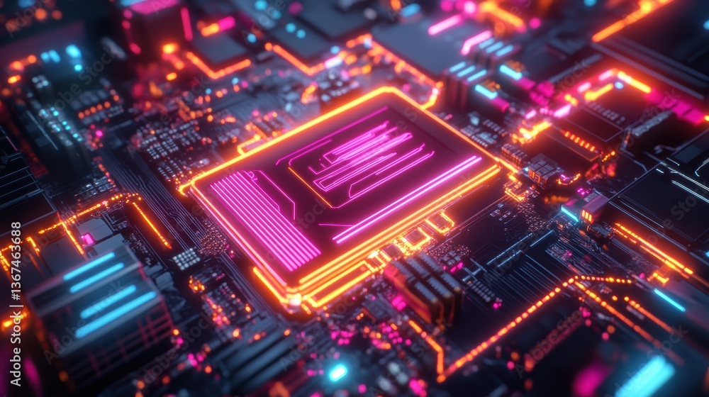 Quantum AI Chip Transmitting Pulsating Intelligence JPEG Quantum AI Chip Transmitting Pulsating Intelligence JPEG