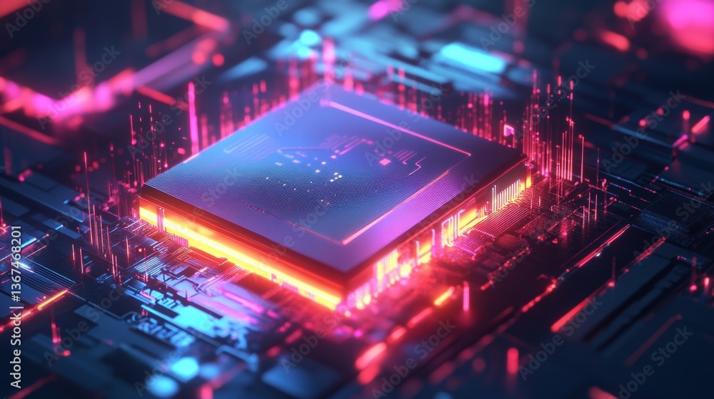 Glowing Artificial Intelligence Chip with Energy Wave Glowing Artificial Intelligence Chip with Energy Wave