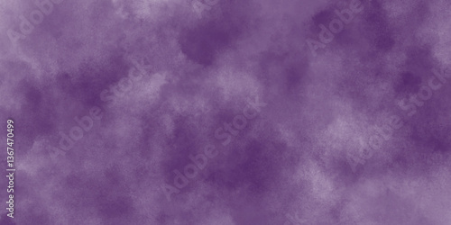 Dark violet watercolor grungy old rough paper vintage style color-stained abstract texture background, gray and violet blue minimal soft surface pattern with light grunge texture for artistic design. 