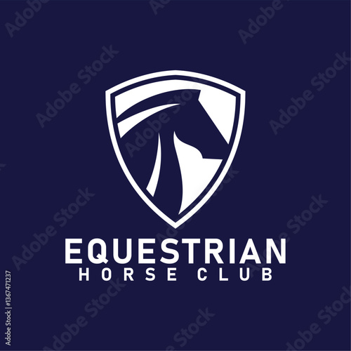 Equestrian Horse Race Racing Logo Template Vector 