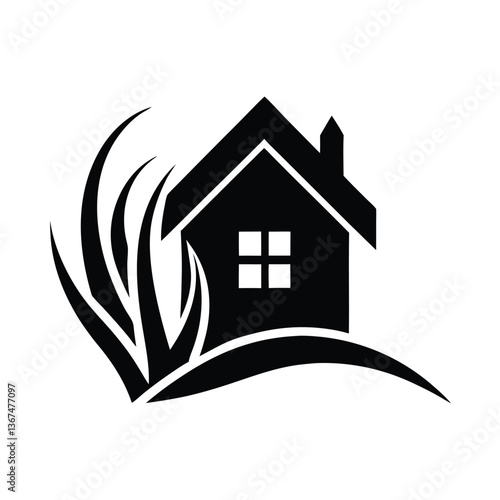 Home logo vector illustration