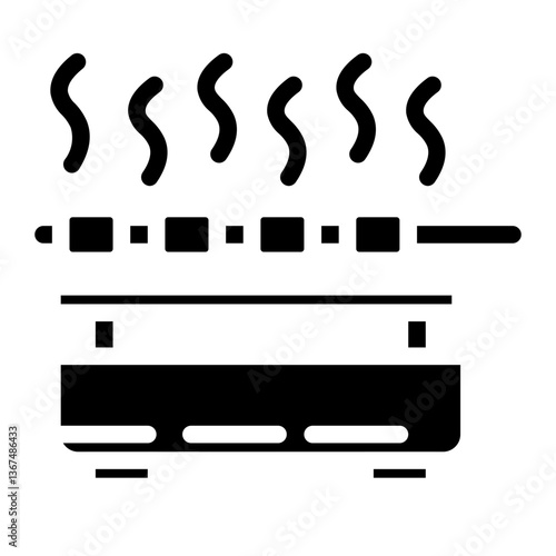 grilled satay solid icon