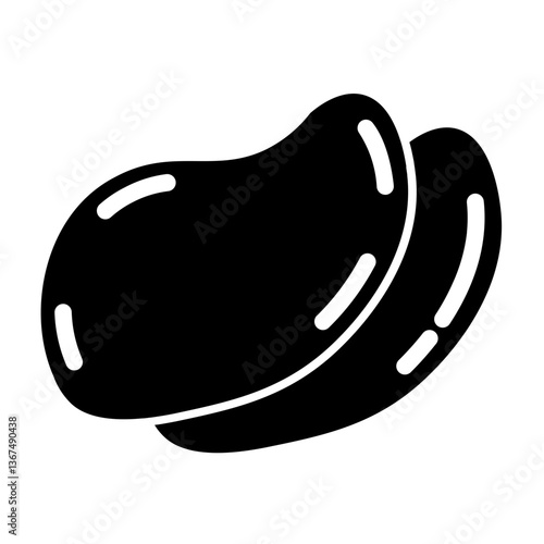 prawn crackers glyph icon