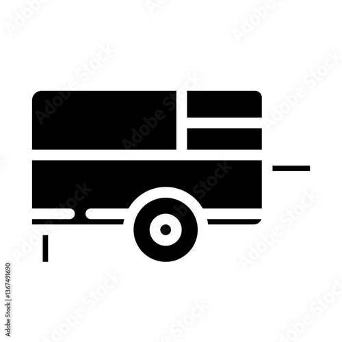 porridge cart solid icon