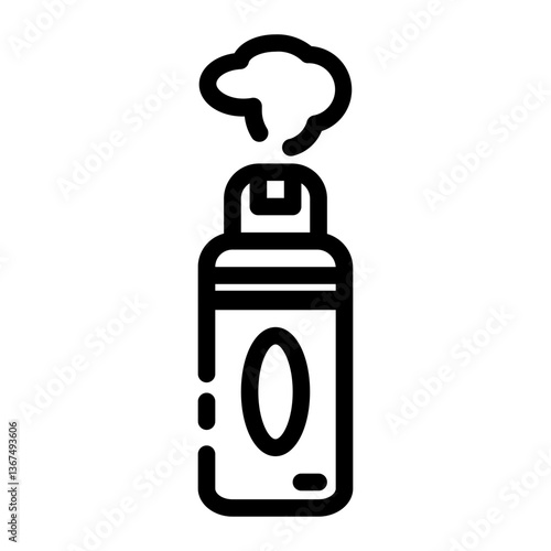 vape and smoke_1 cut line icon