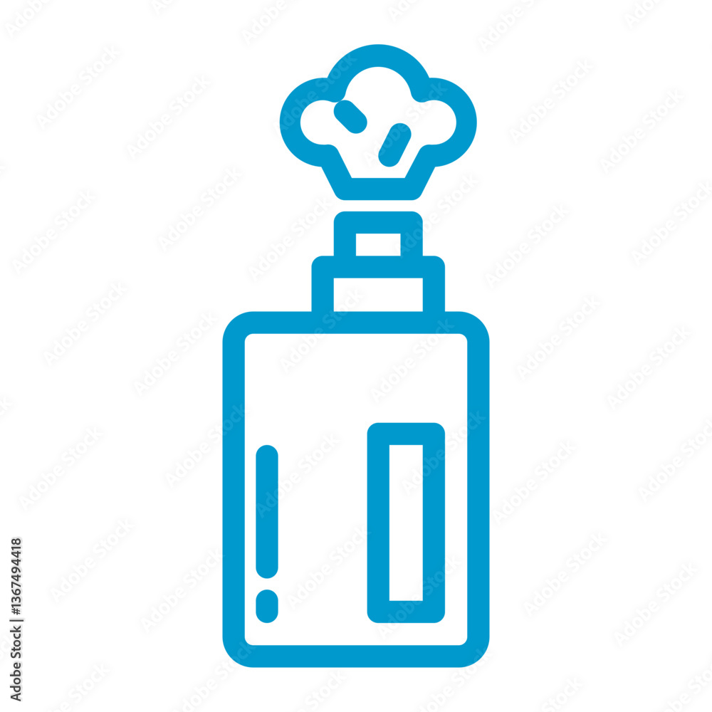 vape and liquid smoke_1 color icon vape and liquid smoke_1 color icon