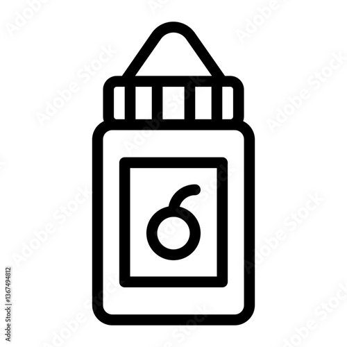 liquid vape line icon