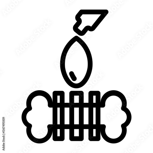 vape atomizer line icon