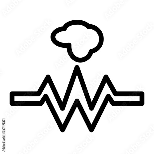vape wire line icon