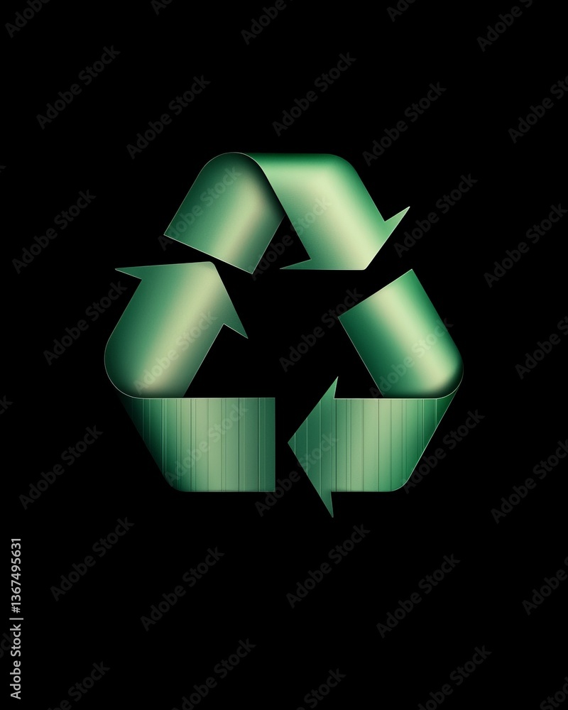A graphic representation of the recycling symbol, featuring green arrows that signify sustainability and environmental responsibility. A graphic representation of the recycling symbol, featuring green arrows that signify sustainability and environmental responsibility.