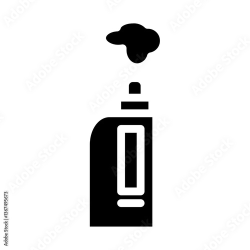 vape smoke solid icon