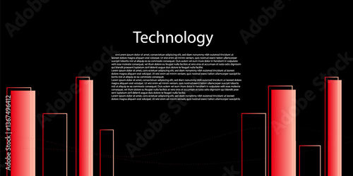 orange square technology digital background, abstract cyber nano information communication, speed, innovation future tech data, internet network connection, ai bigdata, line, curve, white beautiful