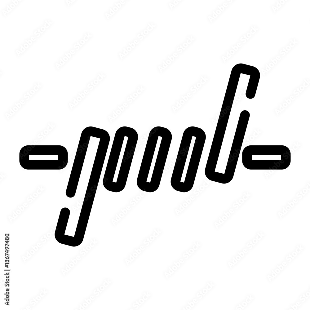 coil cut line icon coil cut line icon