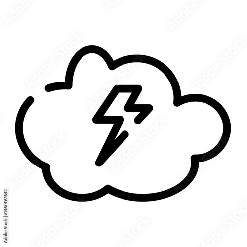electric smoke cut line icon