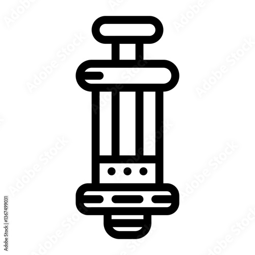 drop pipette line icon