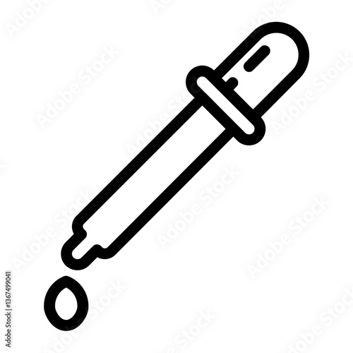 drop pipette_2 line icon