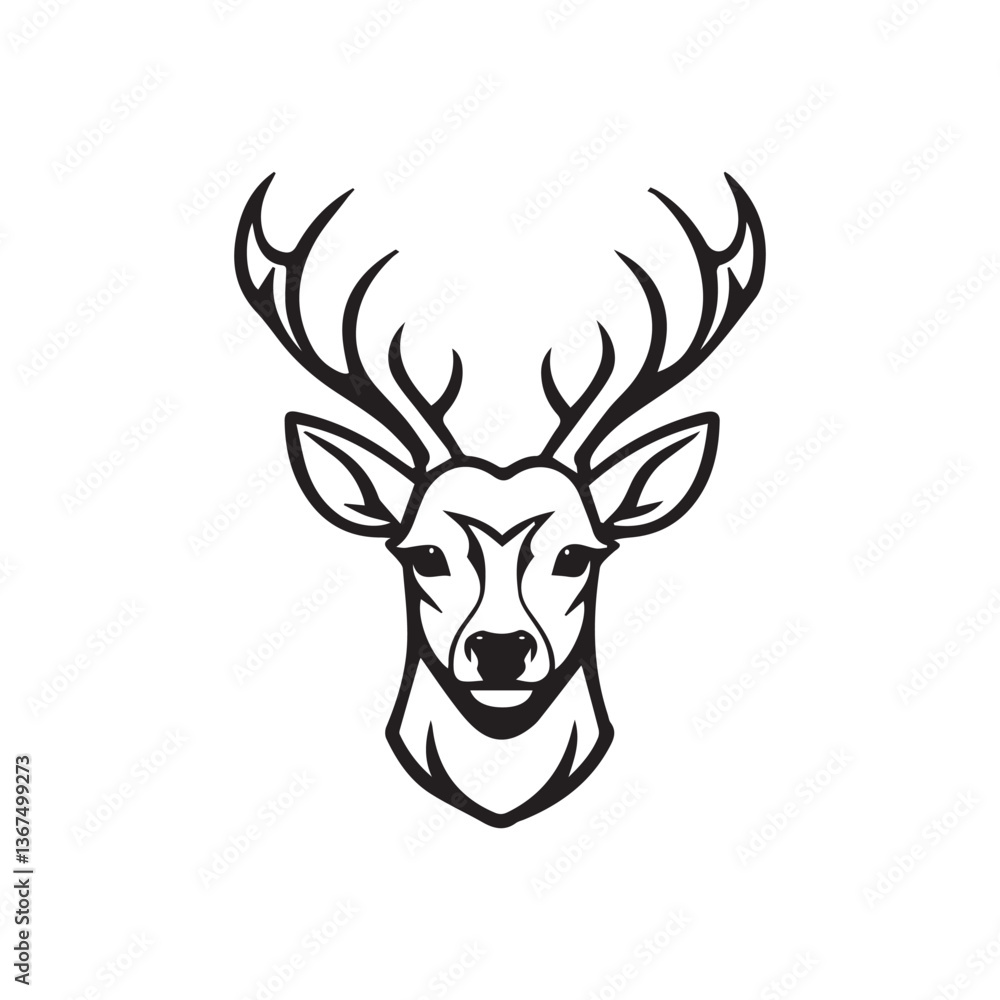 head of a deer head of a deer