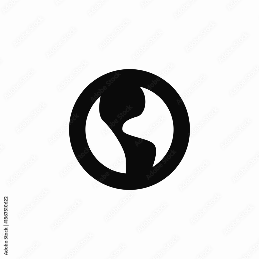 Global world sphere icon vector sign Global world sphere icon vector sign