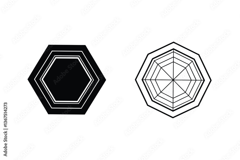 Hexagon shapes, geometric designs, abstract art, black, white, simple, elegant, graphic, minimal, ill Hexagon shapes, geometric designs, abstract art, black, white, simple, elegant, graphic, minimal, ill