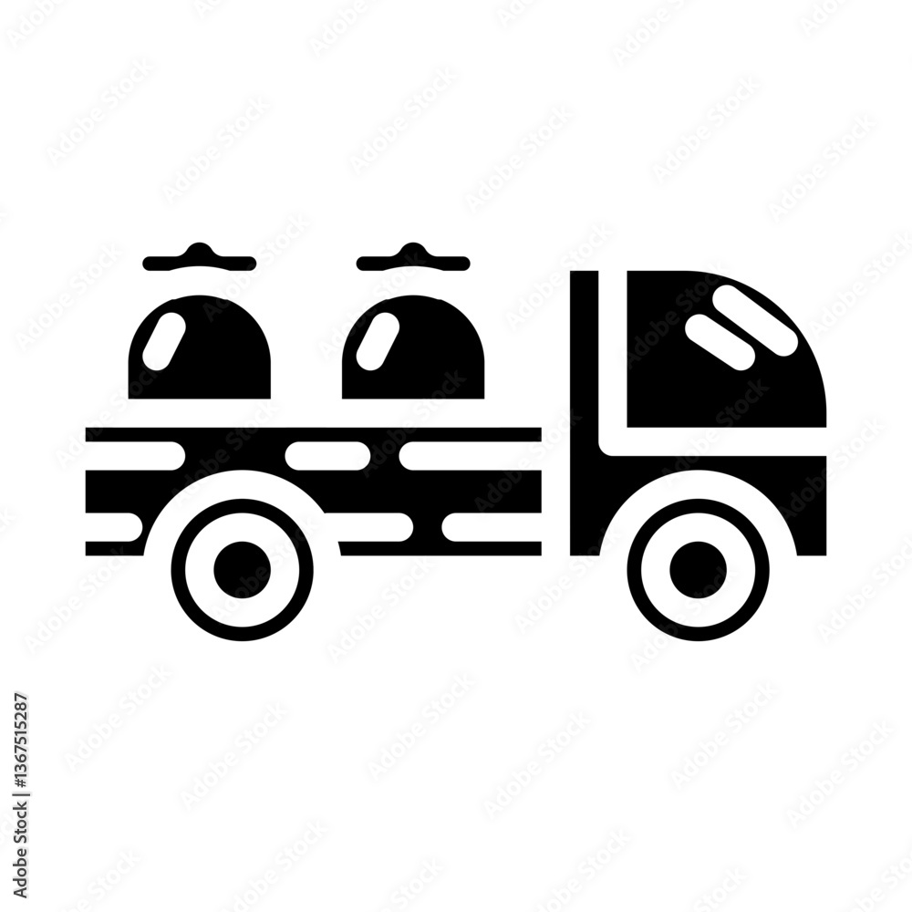 Naklejka premium send the harvest_1 solid icon