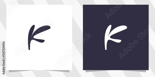 letter k logo design vector