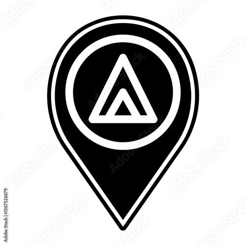 camping location glyph icon Free Download camping location glyph icon - GFXLoad