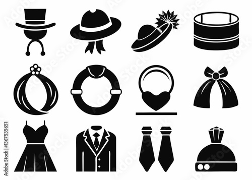 set of fashion icons