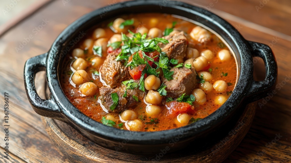 cocido madrileno with chickpea stew cocido madrileno with chickpea stew