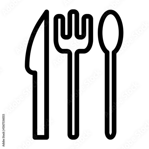 eating aids line icon