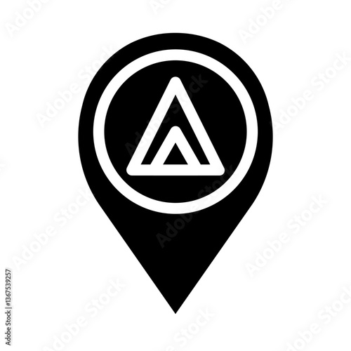 Free Download camping location solid icon - GFXLoad